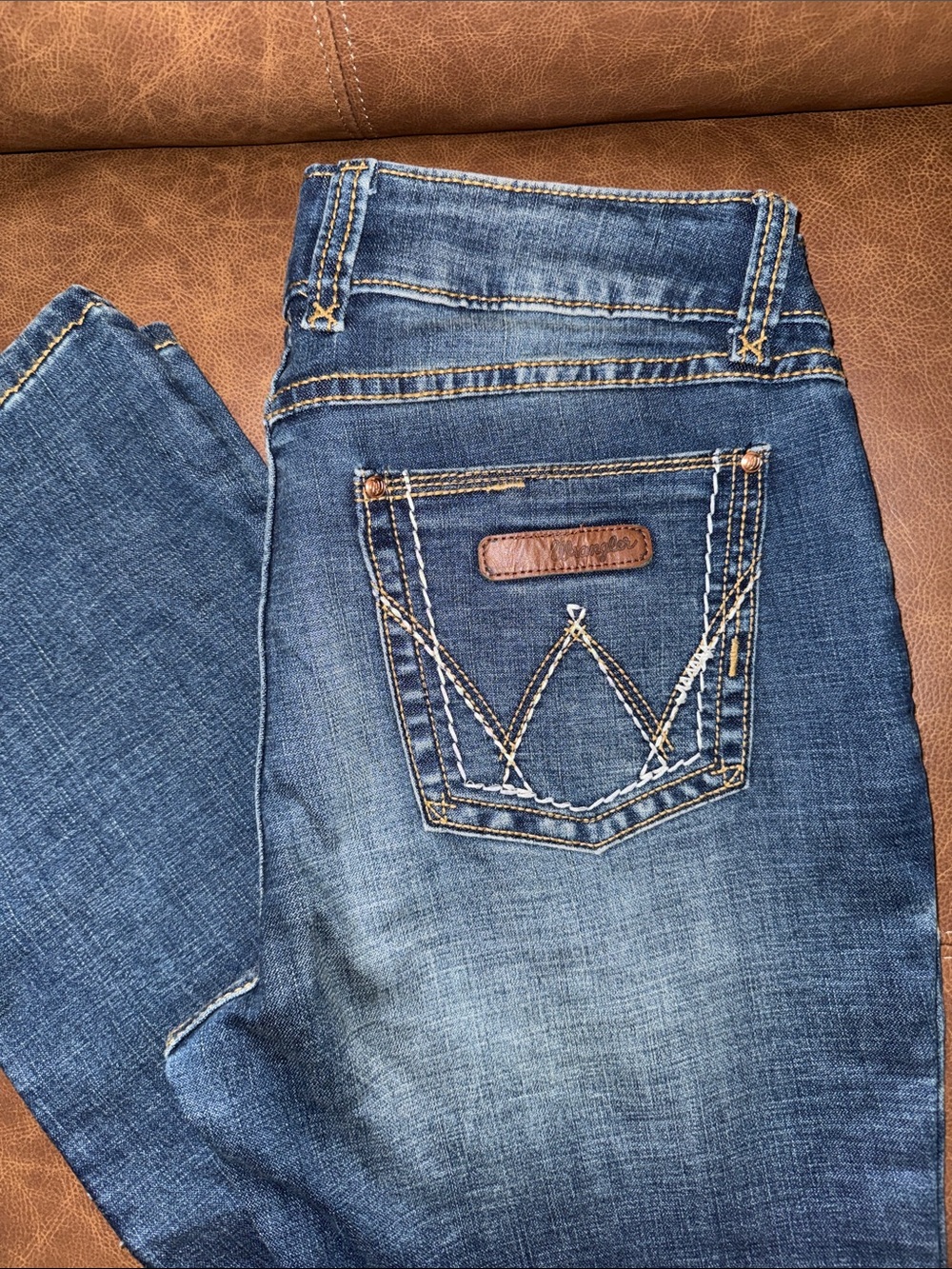 Wrangler boot cut jeans 13x34 patch pocket
